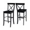 International Concepts X-Back Bar Height Stool, 30" Seat Height, Black S46-6133 - alternate 9